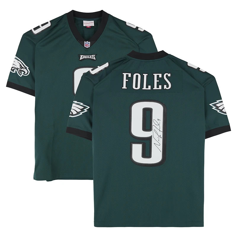 Nick Foles Philadelphia Eagles Autographed Midnight Green Mitchell & Ness 2017 Legacy Jersey
