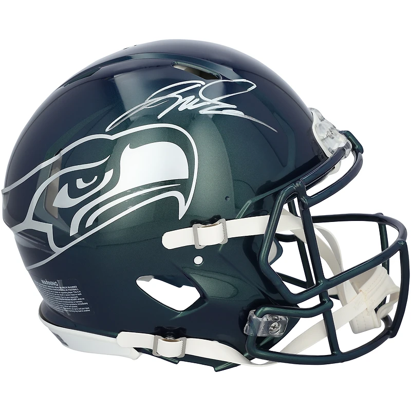 Jalen Milroe Seattle Seahawks Autographed Riddell Rivalry Speed Authentic Helmet