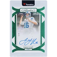 Jared Goff Detroit Lions Autographed 2024 Panini Flawless Emerald #FFS-JGF #4/5 Card