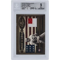 Joe Montana San Francisco 49ers 2005 Donruss Classics Dual-Color Game Used Relic #CS-12 #8/25 BGS Authenticated 9 Card - 9,9,9,9.5 Subgrades