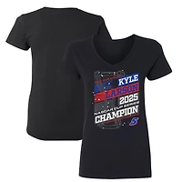 Women's Hendrick Motorsports Team Collection Black Kyle Larson 2025 NASCAR Cup Series Champion V-Neck T-Shirt