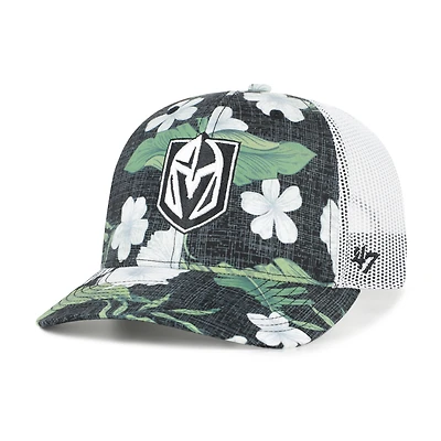 Men's '47  Black/White Vegas Golden Knights Beach Side Adjustable Trucker Hat
