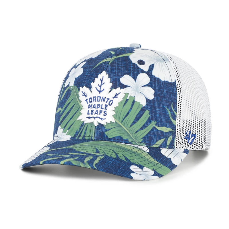 Men's '47  Navy/White Toronto Maple Leafs Beach Side Adjustable Trucker Hat
