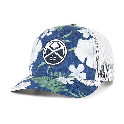 Men's '47  Navy Denver Nuggets Beach Side Trucker Adjustable Hat