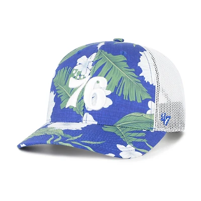 Men's '47  Royal Philadelphia 76ers Beach Side Trucker Adjustable Hat