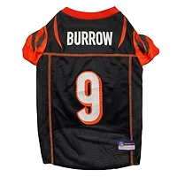 Joe Burrow Black Cincinnati Bengals Player Pet Jersey