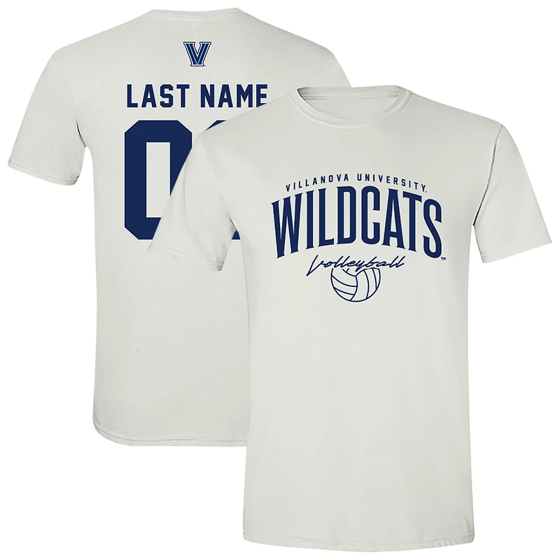 Unisex Athlete's Thread White Villanova Wildcats Women's Volleyball NIL Pick-A-Player Shirsey T-Shirt