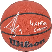 Tony Parker San Antonio Spurs Autographed Wilson Authentic Series Indoor/Outdoor Basketball with "4x NBA Champ" Inscription