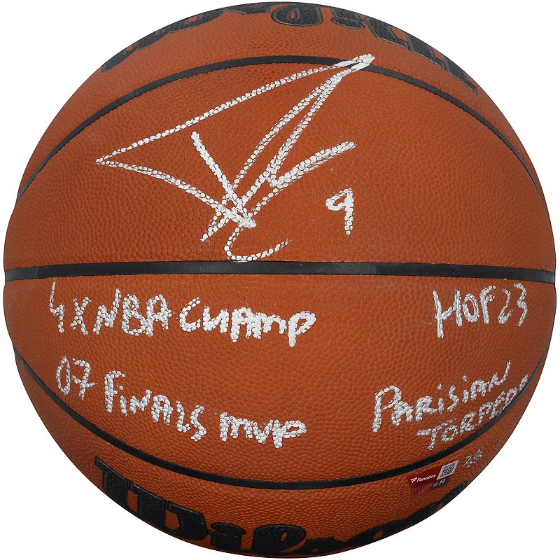 Tony Parker San Antonio Spurs Autographed Wilson Official Game Basketball with Multiple Inscriptions - Limited Edition of 5
