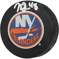 Matthew Schaefer New York Islanders Autographed Hockey Puck - Upper Deck