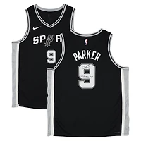 Tony Parker San Antonio Spurs Autographed Black Nike Icon Swingman Jersey with "07 Finals MVP" Inscription