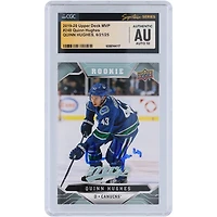 Quinn Hughes Vancouver Canucks Autographed 2019-20 Upper Deck MVP #248 CGC Fanatics Witnessed Authenticated Auto 10 Rookie Card