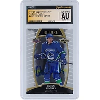 Quinn Hughes Vancouver Canucks Autographed 2019-20 Upper Deck Allure #66 CGC Fanatics Witnessed Authenticated Auto 10 Rookie Card