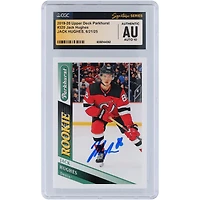 Jack Hughes New Jersey Devils Autographed 2019-20 Upper Deck Parkhurst #320 CGC Fanatics Witnessed Authenticated Auto 10 Rookie Card