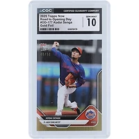 Kodai Senga New York Mets 2025 Topps Now Road To Opening Day Gold Foil #OD-177 #/50 CGC Authenticated 10 Card