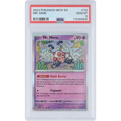 Mr. Mime 2023 Pokemon Scarlet & Violet 151 Holo #122 PSA Authenticated 10 Card