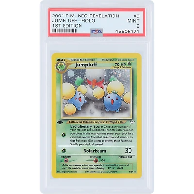 Jumpluff 2001 Pokemon Neo Revelation 1st Edition Holo #9 PSA Authenticated 9 Card