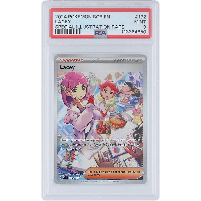 Lacey 2024 Pokemon Stellar Crown Special Illustration Rare #172 PSA Authenticated 9 Card