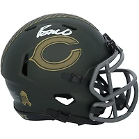 Rome Odunze Chicago Bears Autographed Riddell 2025 Salute To Service Speed Mini Helmet