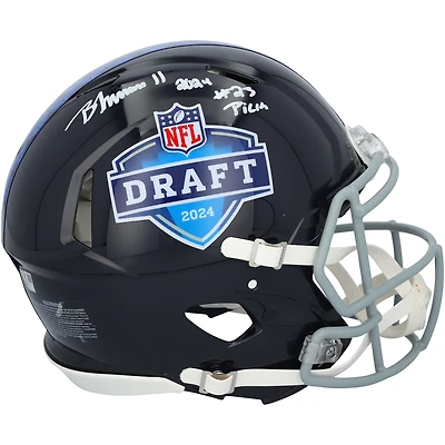 Brian Thomas Jr. Jacksonville Jaguars Autographed Riddell 2024 Draft Speed Authentic Helmet with "2024 #23 Pick" Inscription