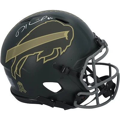 Dalton Kincaid Buffalo Bills Autographed Riddell 2025 Salute To Service Speed Authentic Helmet