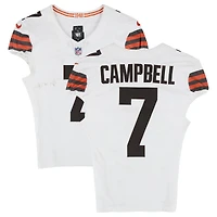 Tyson Campbell Cleveland Browns Game-Used #7 White Nike Jersey vs. New England Patriots on October 26, 2025