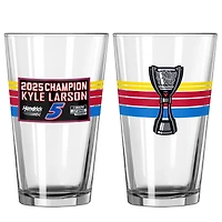 Kyle Larson 2025 NASCAR Cup Series Champion Two-Piece 16oz. Pint Glass Set