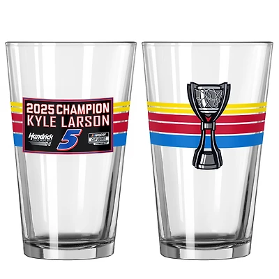 Kyle Larson 2025 NASCAR Cup Series Champion Two-Piece 16oz. Pint Glass Set