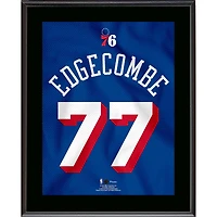 VJ Edgecombe Philadelphia 76ers 10.5" x 13" Jersey Number Sublimated Player Plaque