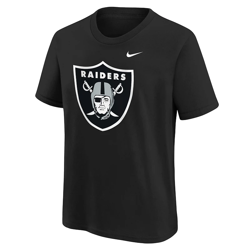 Youth Nike Black Las Vegas Raiders Logo T-Shirt