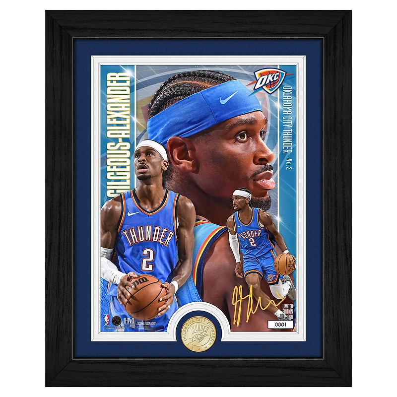 Highland Mint Shai Gilgeous-Alexander Oklahoma City Thunder Limited Edition Artist Proof Bronze Coin Photo Mint