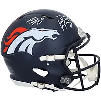 Peyton Manning & Bo Nix Denver Broncos Autographed Riddell 2024 Speed Authentic Helmet