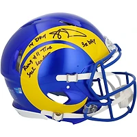 Aaron Donald Los Angeles Rams Autographed Riddell Speed Authentic Helmet with Multiple Inscriptions - Limited Edition of 10