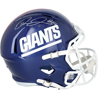 Theo Johnson New York Giants Autographed Riddell 2022 Color Rush Speed Replica Helmet