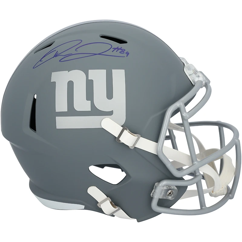 Theo Johnson New York Giants Autographed Riddell Slate Speed Replica Helmet