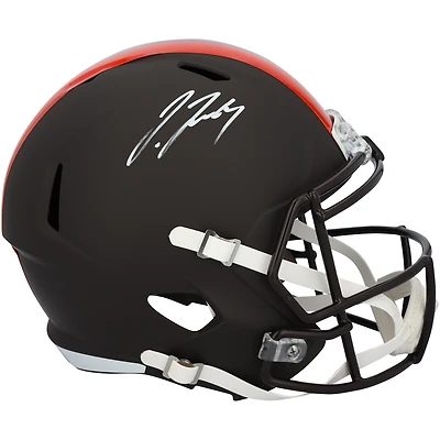 Jerry Jeudy Cleveland Browns Autographed Riddell 2025 Alternate Speed Replica Helmet