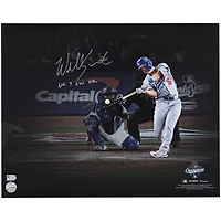 Will Smith Los Angeles Dodgers Autographed 2025 MLB World Series Champions 16" x 20" Photograph with "GM 7 GW HR" Inscription