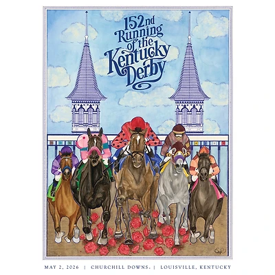 152nd Kentucky Derby Art of the Derby 20" x 30" Standard Poster with Tube