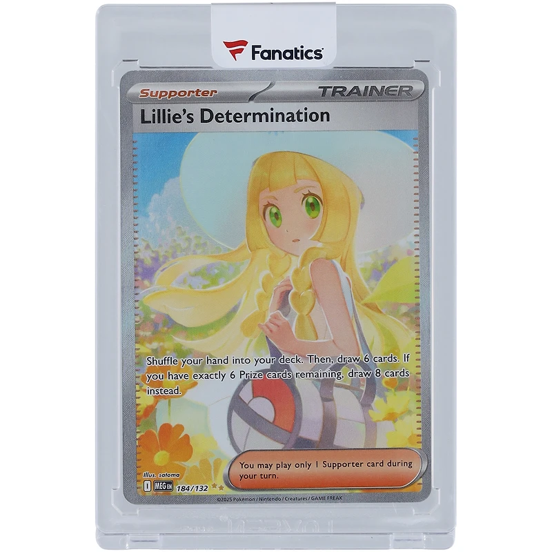 Lillie's Determination 2025 Pokemon Mega Evolution Special Illustration Rare #184 Card