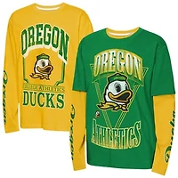 Youth Outerstuff  Green Oregon Ducks The Mix 3-in-1 Combo T-Shirt Set