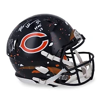 Brian Urlacher Chicago Bears Autographed Riddell Speed Authentic Helmet with "HOF 18" Inscription - Art by King Saladeen - Limited Edition #1/1 - WN55915777