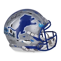 Barry Sanders Detroit Lions Autographed Riddell Speed Authentic Helmet  - Art by King Saladeen - Limited Edition #1/1 - WN55915781