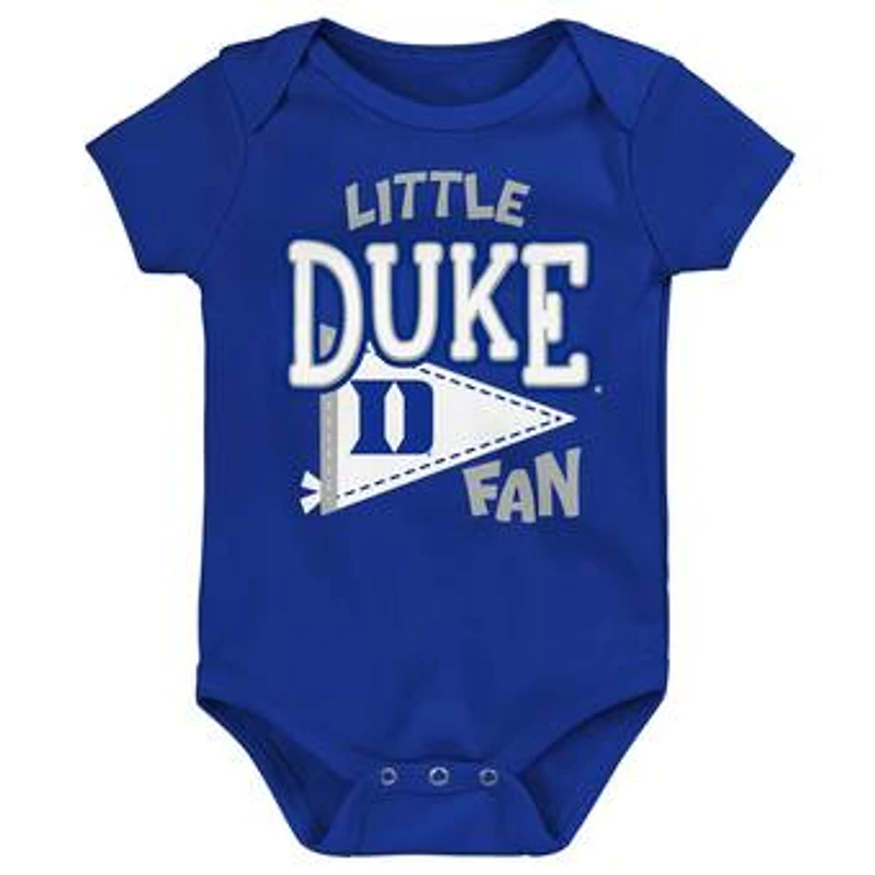 Newborn Outerstuff Royal Duke Blue Devils Little Banner Bodysuit