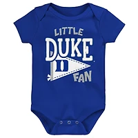 Newborn Outerstuff Royal Duke Blue Devils Little Banner Bodysuit