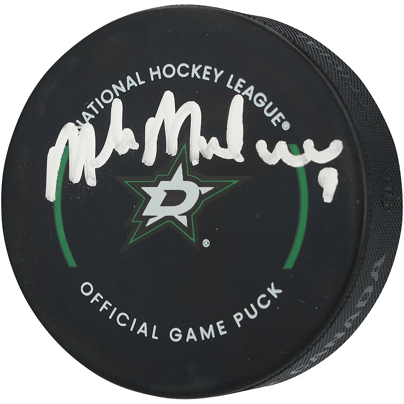 Mike Modano Dallas Stars Autographed Official Game Puck