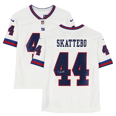 Cam Skattebo New York Giants Autographed White Alternate Nike Limited Jersey