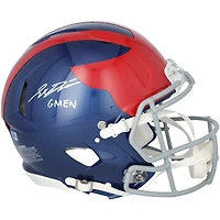 Jaxson Dart New York Giants Autographed Riddell 2024 Alternate Speed Authentic Helmet with "GMEN" Inscription