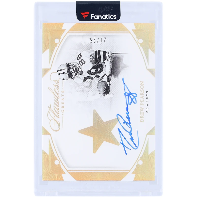 Drew Pearson Dallas Cowboys Autographed 2024 Panini Flawless Greats #G-DPN #21/25 Card