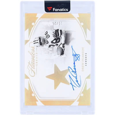 Drew Pearson Dallas Cowboys Autographed 2024 Panini Flawless Greats #G-DPN #21/25 Card