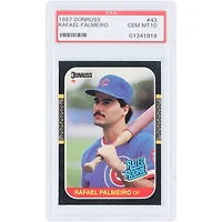 Rafael Palmeiro Chicago Cubs 1987 Donruss Rated Rookie #43 PSA Authenticated 10 Rookie Card